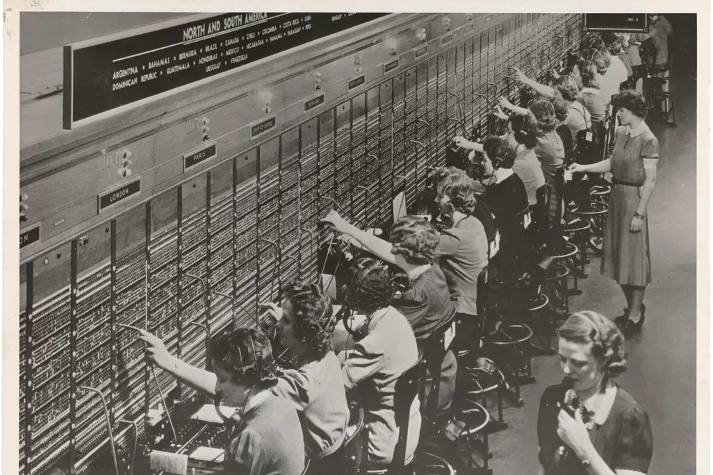Female Switchboard Operators made all communications possible
